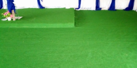 Read more about the article Artificial Grass Installation for Church Alter at Ikorodu