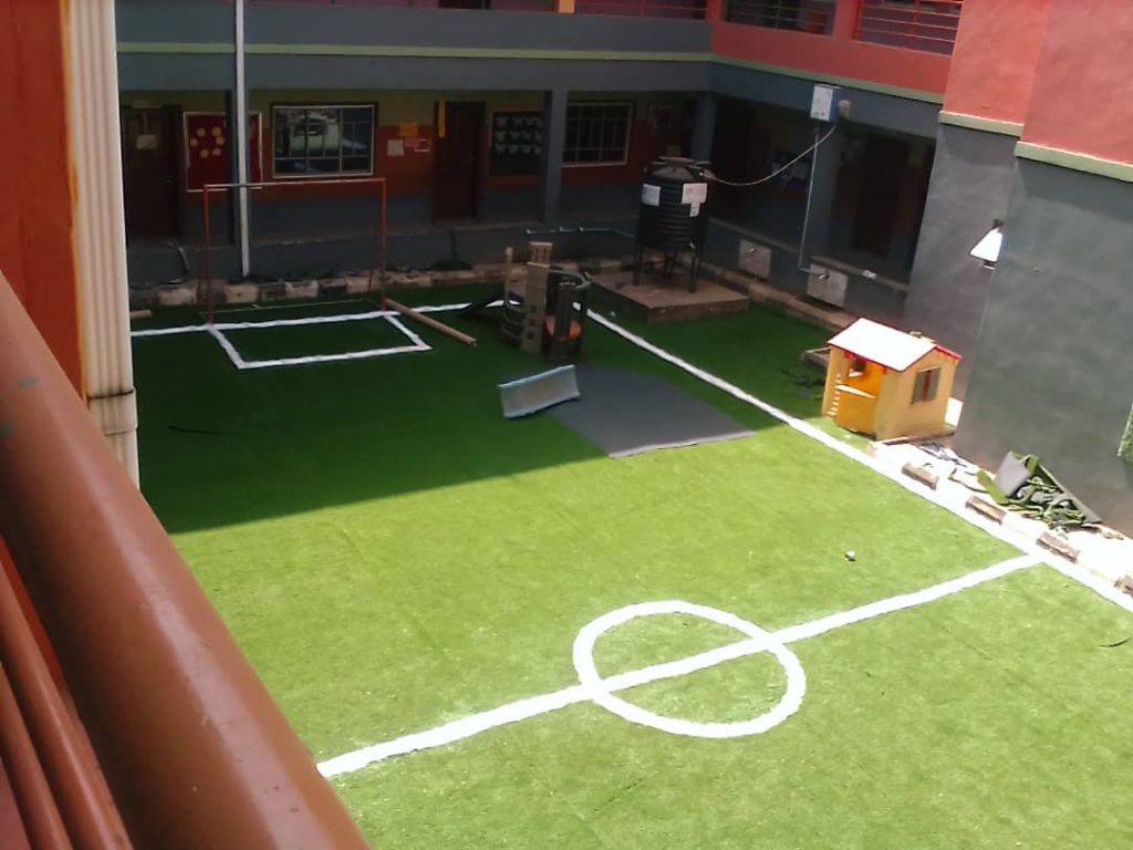 Artificial foor football pitch