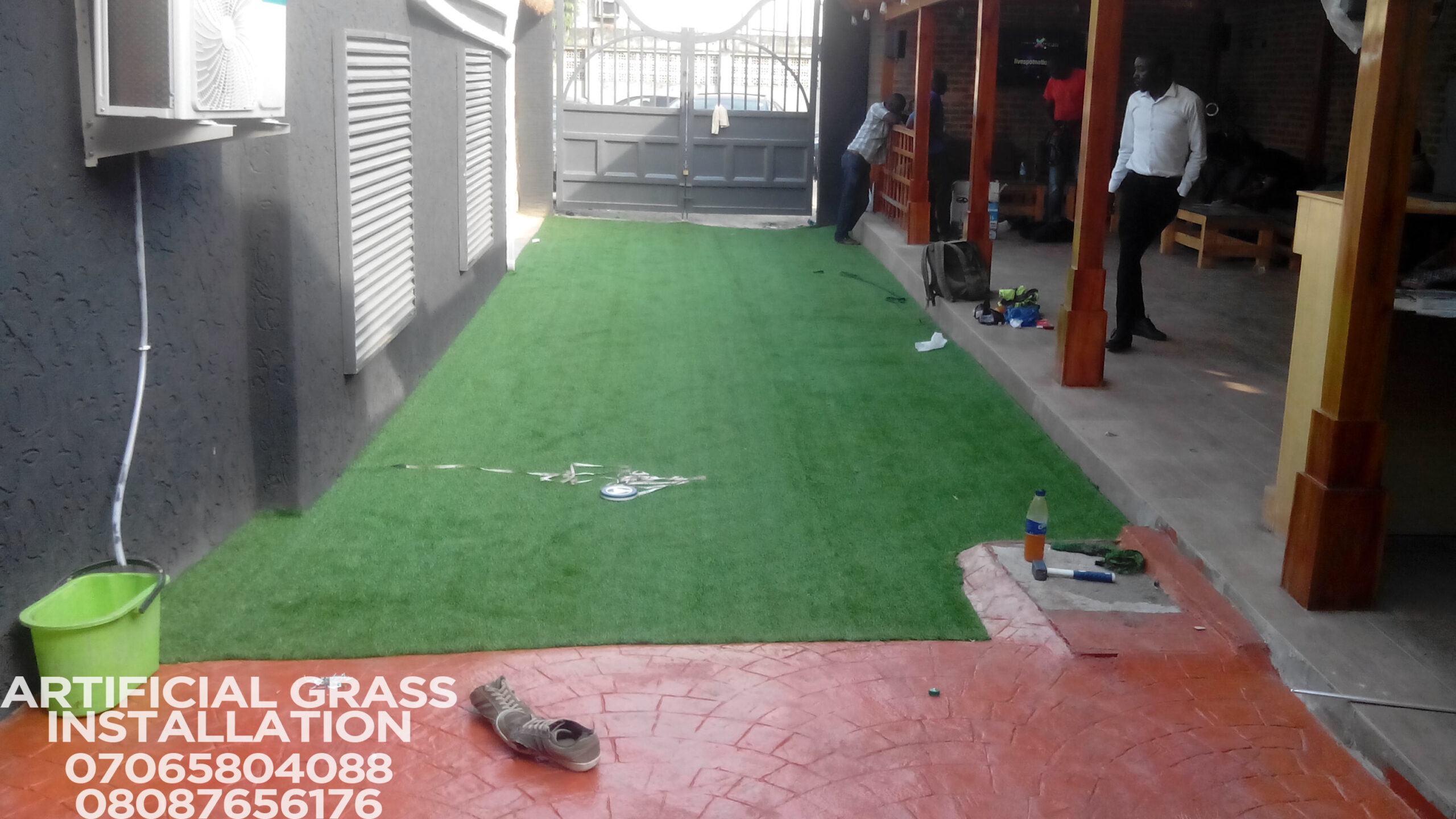 You are currently viewing New Grass Installation At Adeniyi Jones Ikeja Lagos