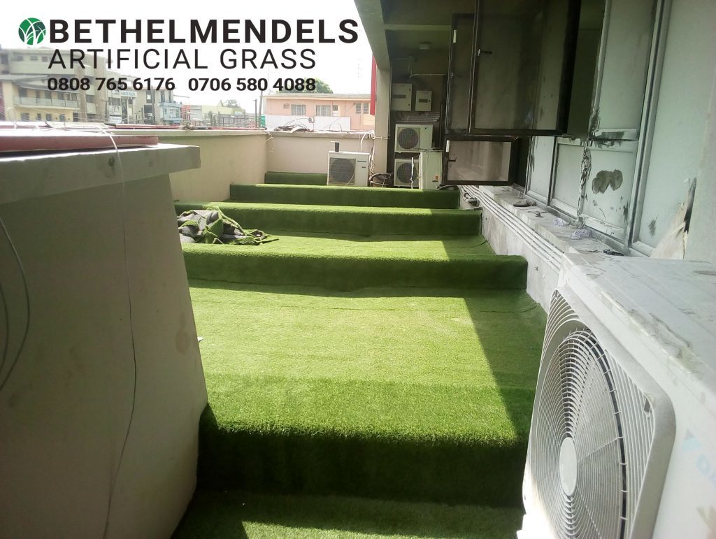 Artificial Grass decking Installation