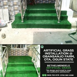 Read more about the article Artificial Grass Installation At Obasanjo Farm, Ota, Ogun State
