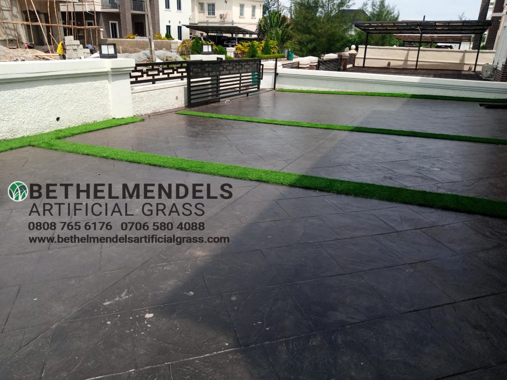 Read more about the article Artificial Grass Installed At Lekki, Megamond Estate.