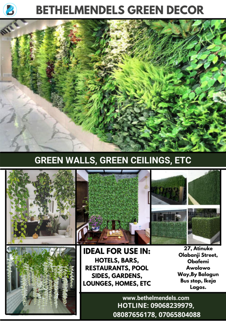 Green wall Decor